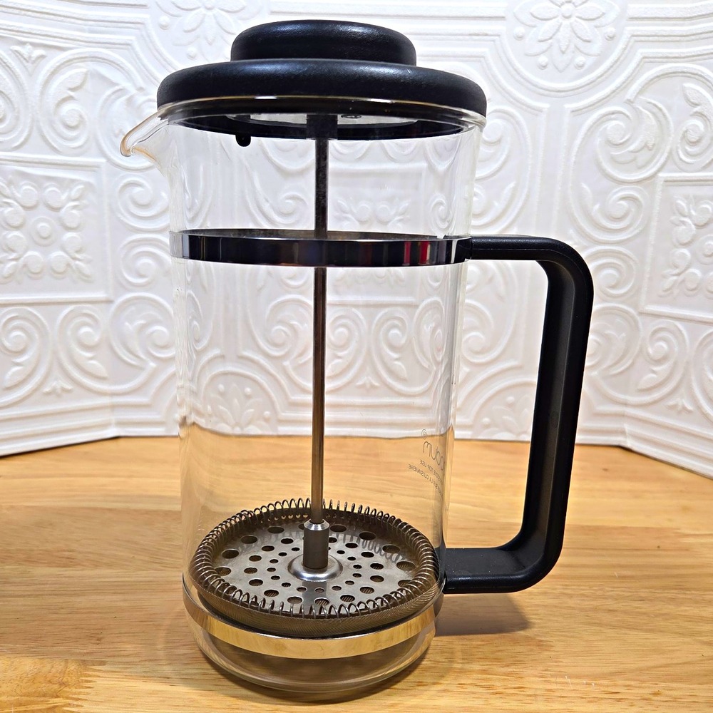 Vintage Bodum French Press Glass Coffee Pot Designed by Carsten Jorgenson